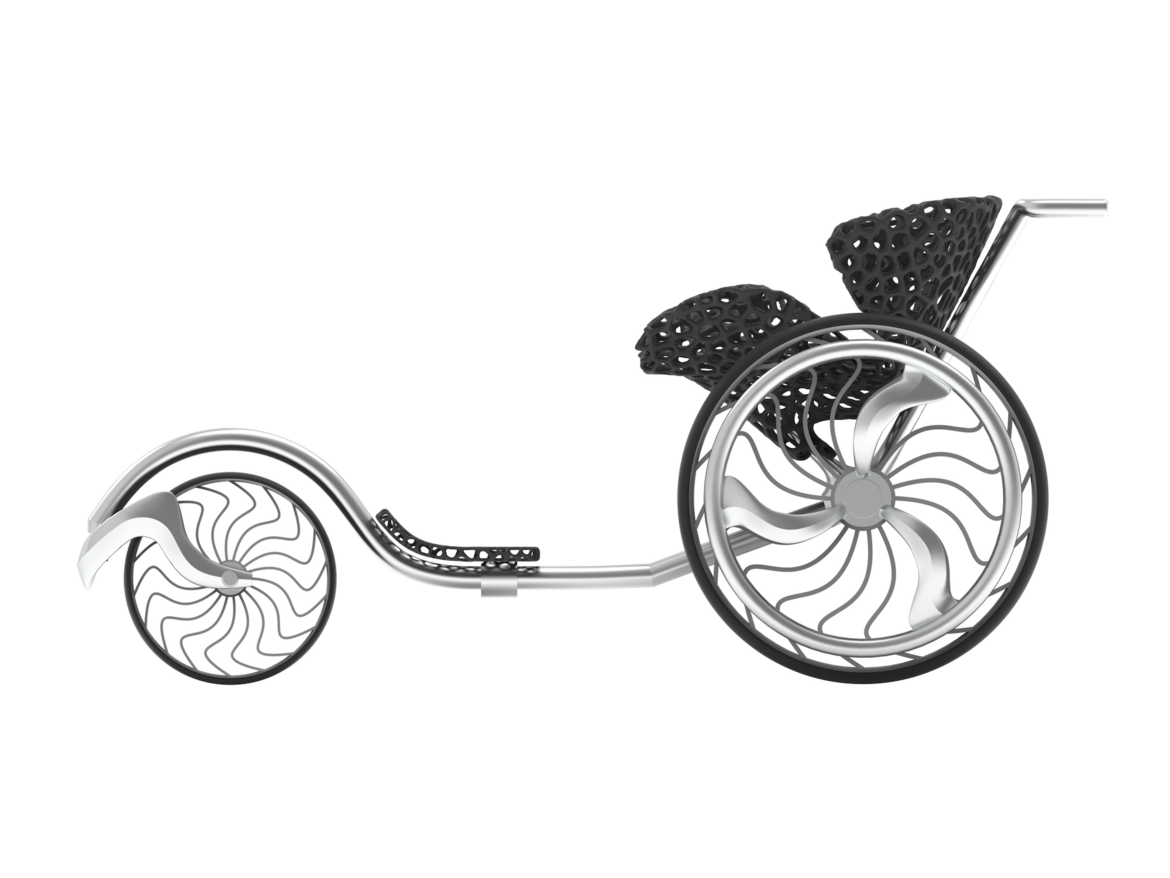 Image of student work: ‘AVAMO’, a wheelchair for the beach by Jenny Frank