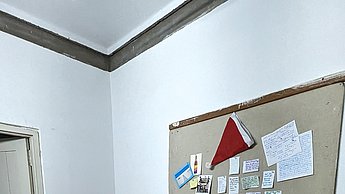Bild vom Bett im Hostelzimmer