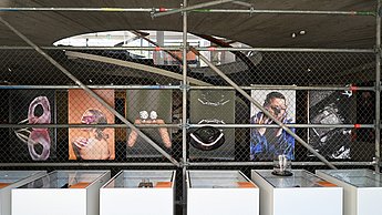 Ausgehängte Plakate