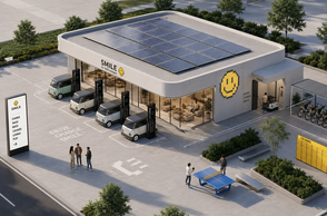 Das Konzept SMILE by Volkswagen. Es versteht Mobilität nicht als reinen Transport, sondern als markengeprägtes Erlebnis. Fahrzeug, App, Nutzerprofil, Service, Community, Lifestyle-Produkte und Designwelt werden zu einem zusammenhängenden Mobilitätsökosystem verbunden. Ziel ist ein Angebot, das so einfach und flexibel ist wie Carsharing, sich aber emotional wie ein eigenes Auto anfühlt.