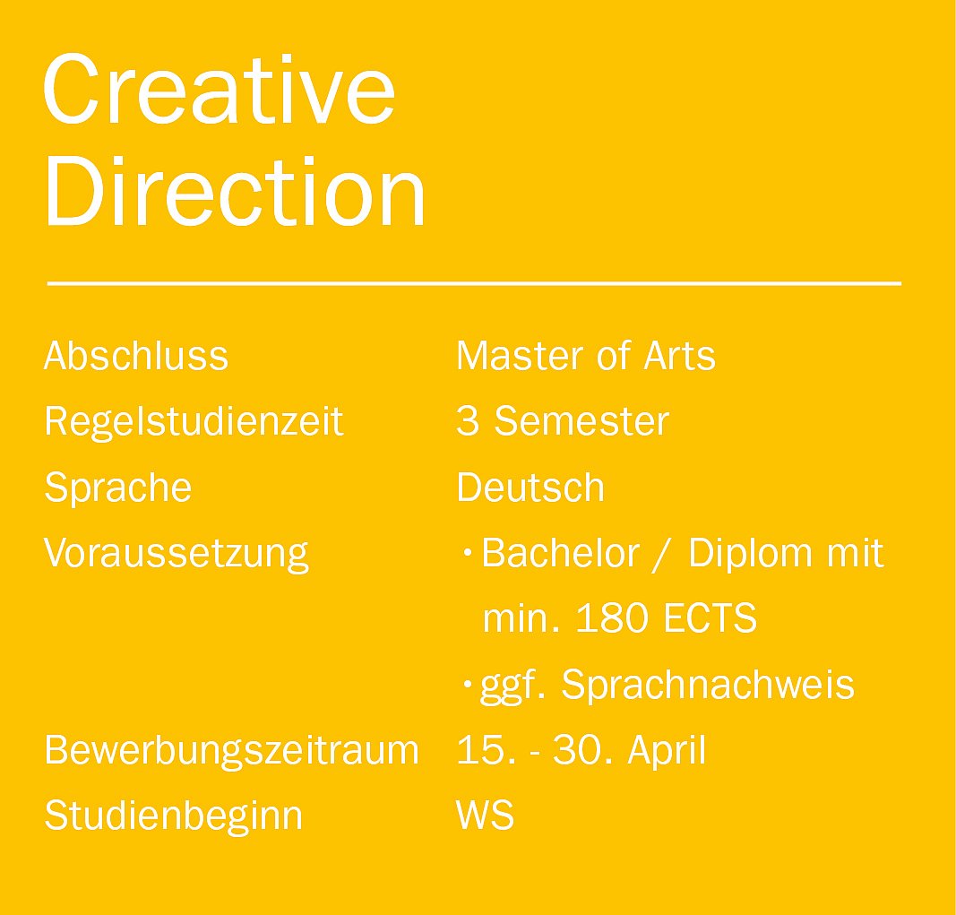 Master Creative Direction Shortfacts