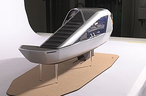 Nahaufnahme von „The CAB:in of Amsterdam“.