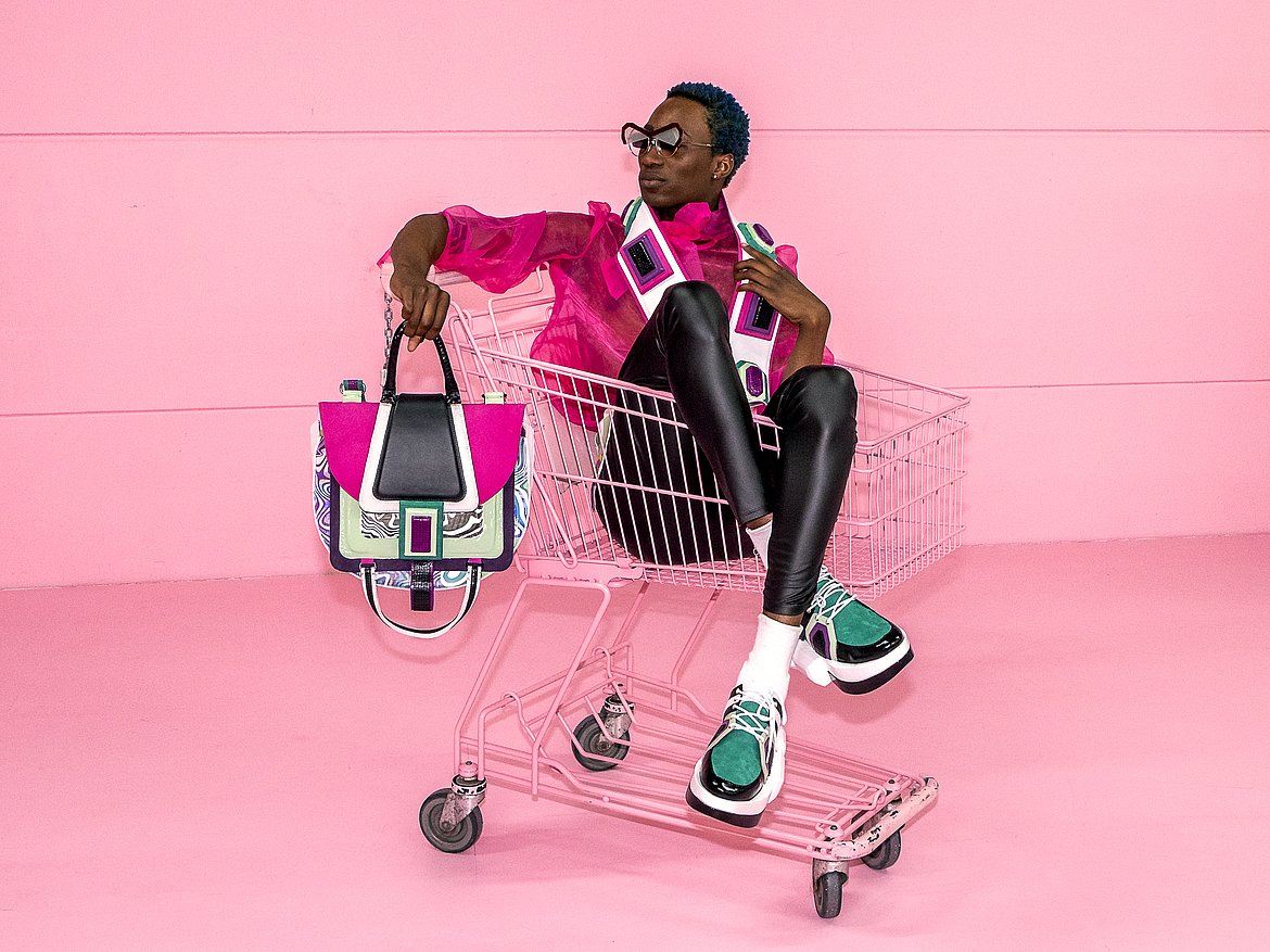 Three pictures of student project: ‚Camp - It's good because it's awful‘ by Lisa Zabel, Photo: Anna Fabian