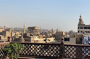 Aussicht von einem Balkon