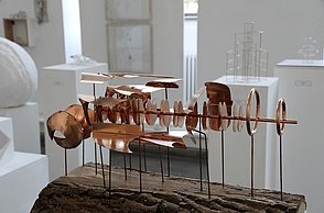 Eine Kupfer Skulptur