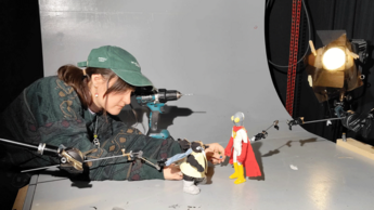 Ein Fotoshooting wird vorbereitet