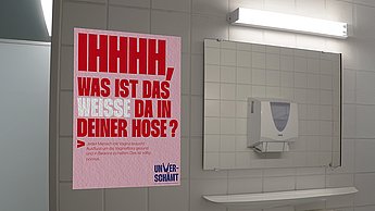 Daniela Heinz–Die Realität des weiblichen Orgasmus entstigmatisiert. Mockup Plakat für Aufklärungs-Kamagne.