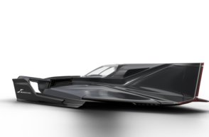 Dargestellt wird der Entwurf des Ground Effect Vehicles von Leon Wehr.