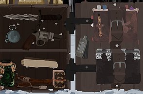 Lumbardh Ljatifi–CIRCUS LIMBO. UX/UI-Design als narratives und stilistisches Werkzeug in Videospielen. Screenshot Gadgets.