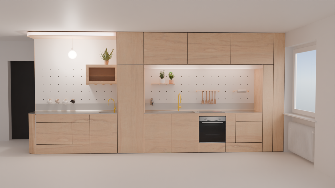 Image of student work: A cultural kitchen for the mother-child center by Jessica Dieser