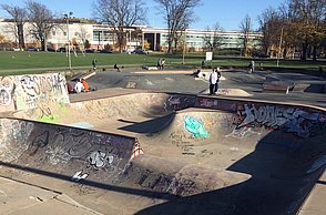 Foto eines Skateboard Parks