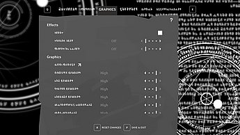 Lumbardh Ljatifi–CIRCUS LIMBO. UX/UI-Design als narratives und stilistisches Werkzeug in Videospielen. Screenshot Einstellungen.