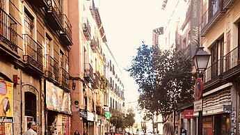 Foto der Straße Madrids