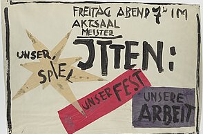 Rudolf Lutz: Plakatentwurf für Itten, Unser Spiel, unser Fest, unsere Arbeit 1919