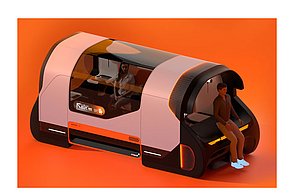 Futuristisches Fahrzeug Konzept