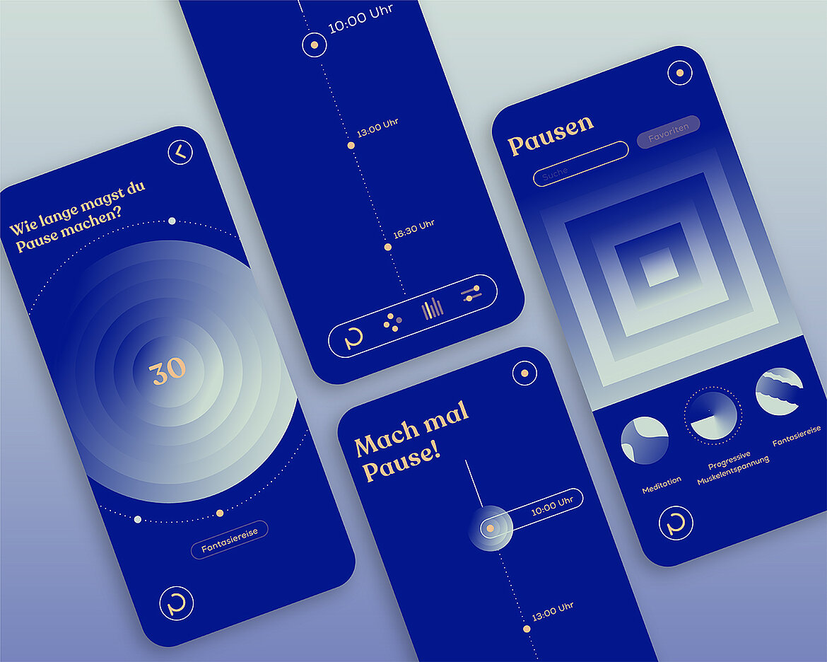 Picture of student project: ‚Pauselo App' by Kristina Chudzik