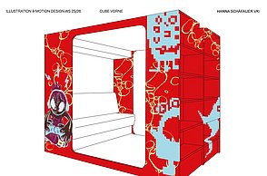 Gaming Cube Design von Hanna Schäfauer.