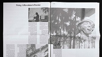 Foto eines alten Zeitungsberichts 