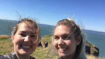 Selfie zweier Personen