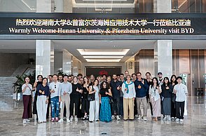 Gruppenbild der Pforzheimer Gruppe bei BYD