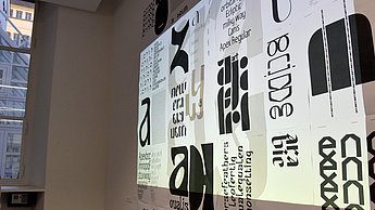 Eine Projektion an einer Wand