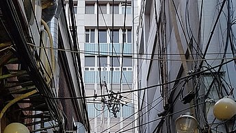 Eine Gasse in Seoul