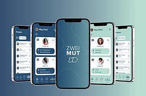 Tatjana Hoffmann–Nervensache. Eine Krankheit namens Multiple Sklerose. Mockup App.