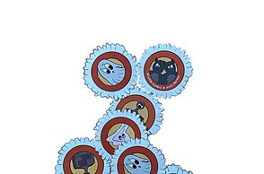 Abschlussarbeit Anna Donde: Warum wir uns erst mit Motivation beschäftigen, wenn es zu spät ist - Eine visuelle Auseinandersetzung mit frühkindlicher Resilienz – Sticker