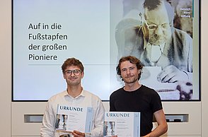 Die Preisträger: Leon Kast und Jonathan Müller