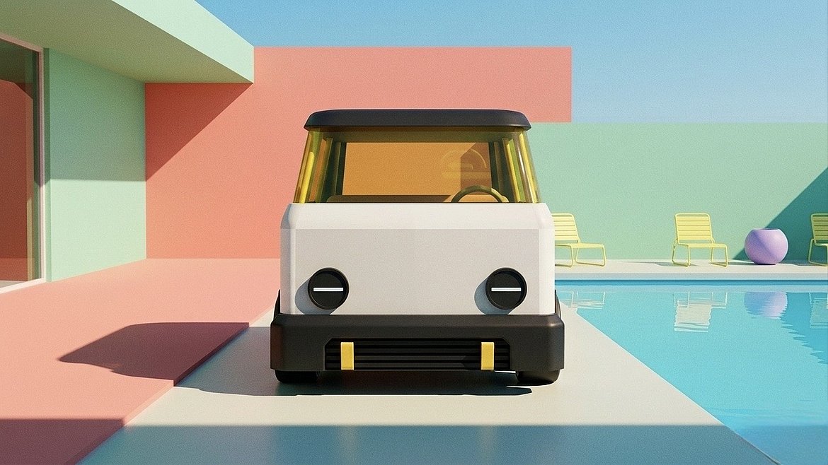 Konzept SMILE by Volkswagen. Es versteht Mobilität nicht als reinen Transport, sondern als markengeprägtes Erlebnis. Fahrzeug, App, Nutzerprofil, Service, Community, Lifestyle-Produkte und Designwelt werden zu einem zusammenhängenden Mobilitätsökosystem verbunden.