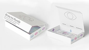 Marias Glomb–Healing the Inner Child. Blicke ins Wunde. Box interaktives Spiel.