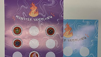 Abschlussarbeit Anna Donde: Warum wir uns erst mit Motivation beschäftigen, wenn es zu spät ist - Eine visuelle Auseinandersetzung mit frühkindlicher Resilienz – Sticker Sammelbogen