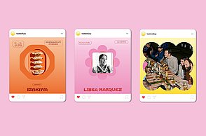 Abschlussarbeit Sophia Holstein: Designing Joy - ein visuelles Spiel mit der Freude – Instagram Beiträge