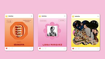 Abschlussarbeit Sophia Holstein: Designing Joy - ein visuelles Spiel mit der Freude – Instagram Beiträge