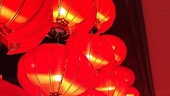 Chinesische Laternen in Taipei