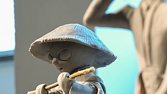 Foto von einer Clay Skulptur