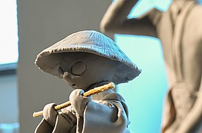 Foto von einer Clay Skulptur