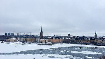 Stockholm in Schnee