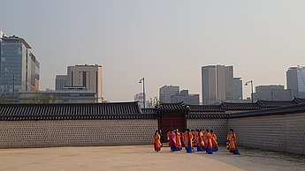 Der Gyeongbokgung Palast 
