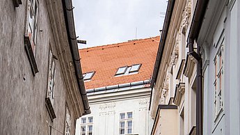 Foto einer Gasse 