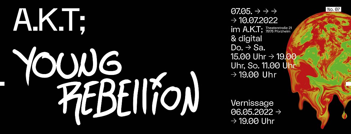 Banner für Young Rebellion im A.K.T;