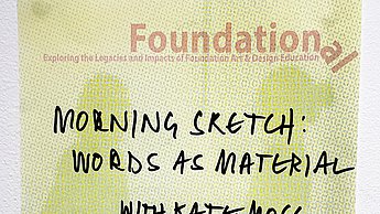 Plakat mit Schrift
