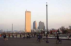 Ein Park neben dem Han Fluss