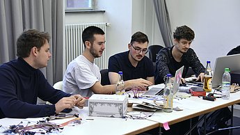 Studenten beraten sich