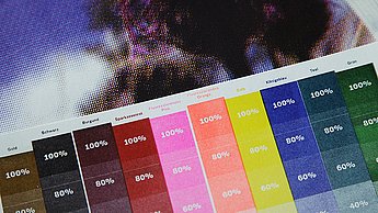 Druckblatt aus Risographen