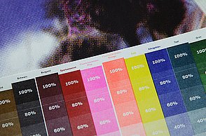 Druckblatt aus Risographen