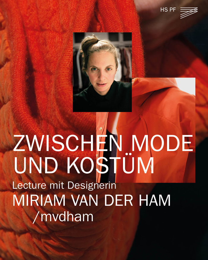 Image for the lecture From fashion to costume: Collage of works by designer Miriam van der Ham and profile picture