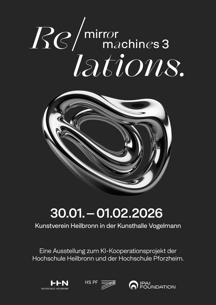 Plakat zur Mirror Machines Ausstellung