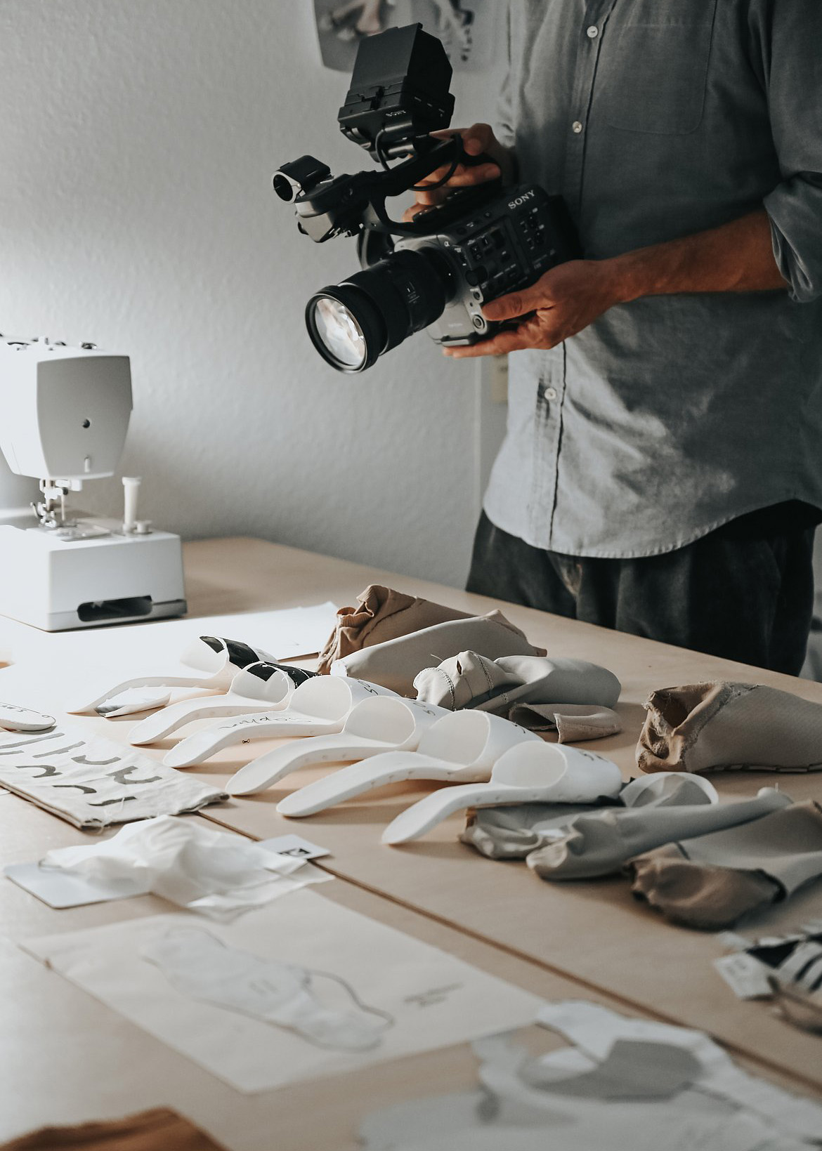 Image of ballet shoe prototypes, photo by Tobias Süsser & act'ble