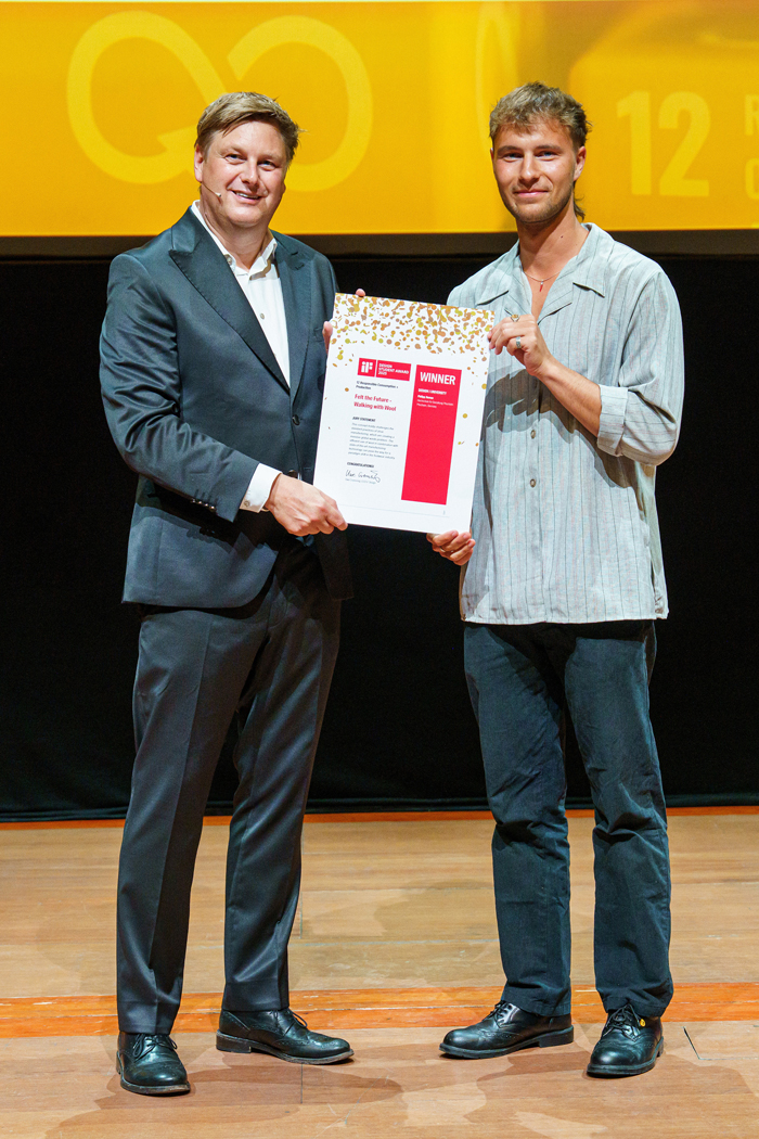 Image by industrial design student Philipp Remus, winner of the iF Design Student Award 2025, photo by Dani de Pablos